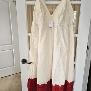 H&M Cream Textured Dress